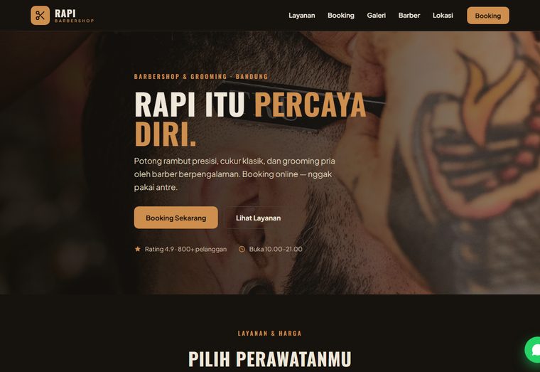 Contoh website buatan Situva